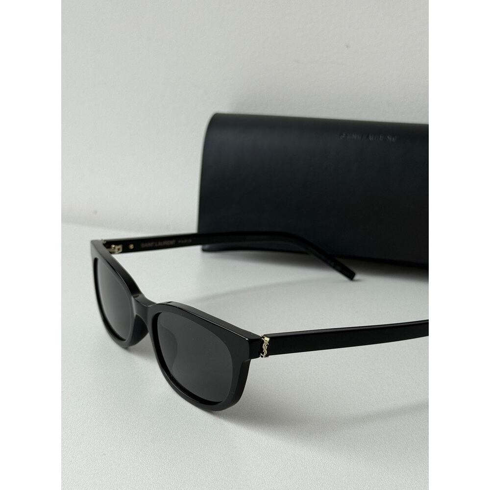 NEW Saint Laurent SL M160 Black Slim Unisex Sunglasses $580 - Picture 3 of 7